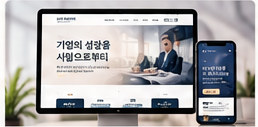 기업 교육 홈페이지 디자인 목업