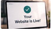 Your Website is Live! 안내 화면